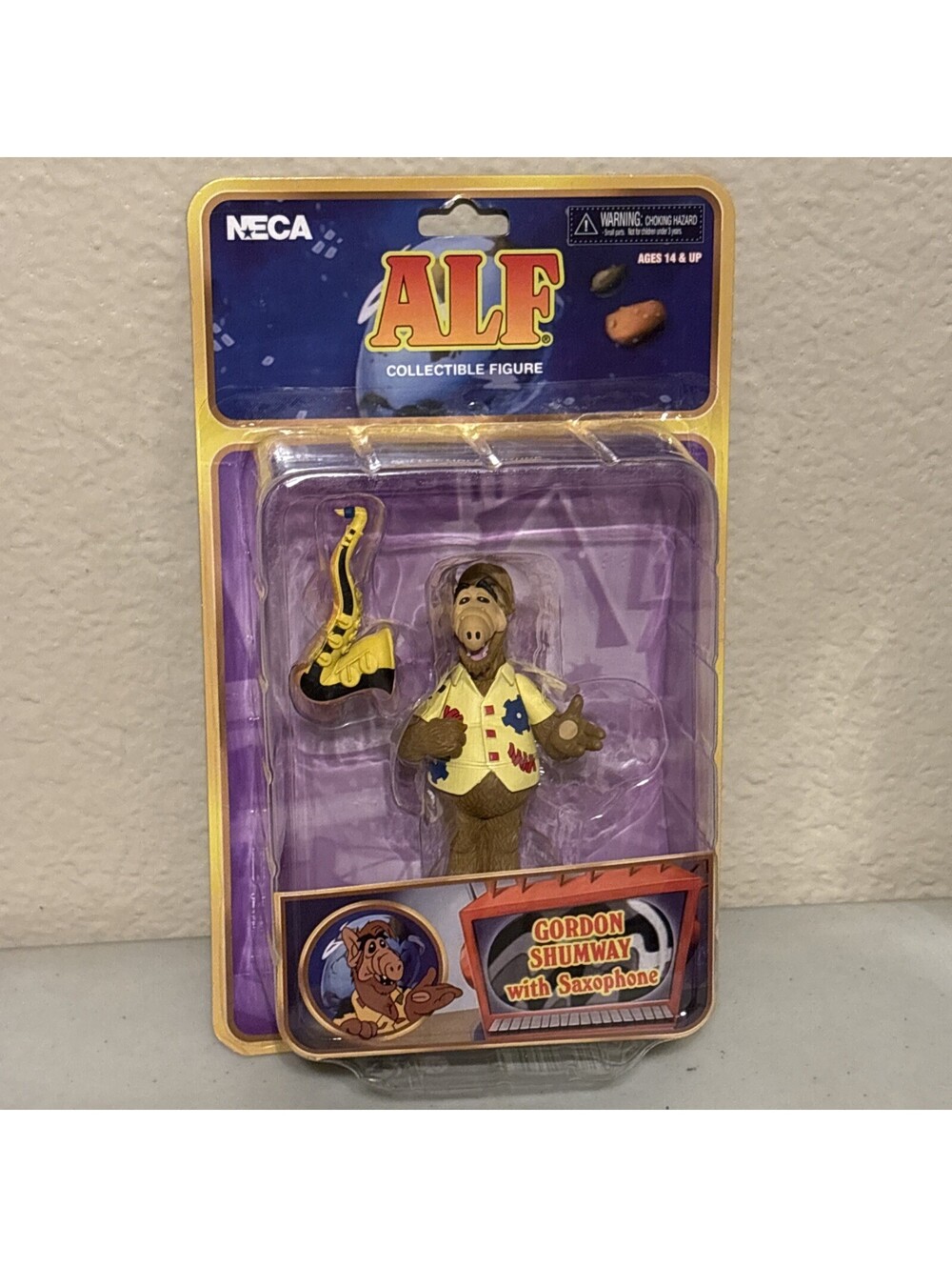 New 2023 NECA "ALF Gordon Shumway With Saxophone" Action Figure Sealed